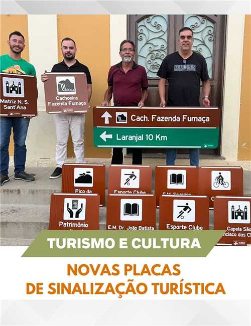 O turismo é a melhor forma de gerar renda em nosso município e preservar nossa história e patrimônios culturais.